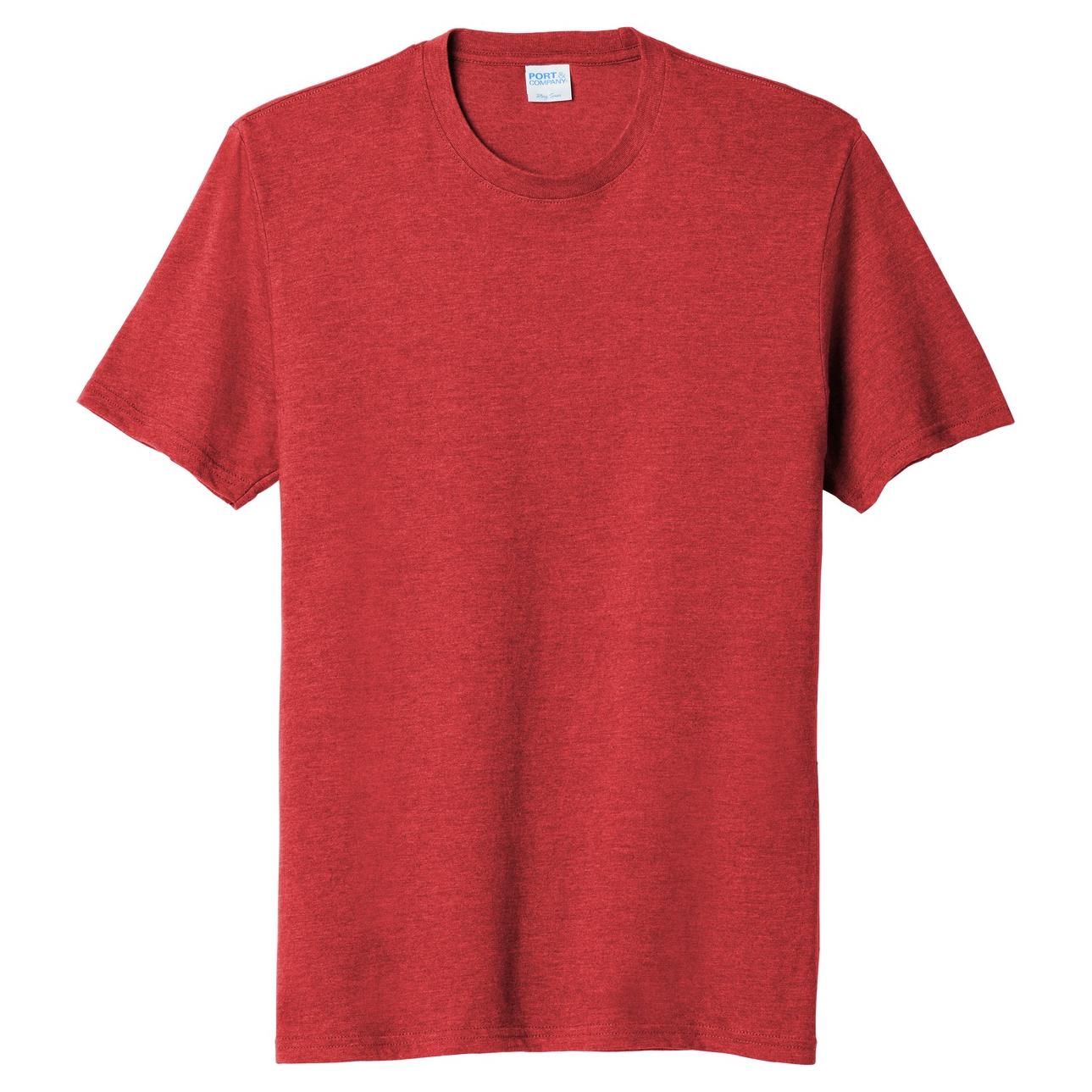 Bright Red Heather Shirt#color_bright-red-heather